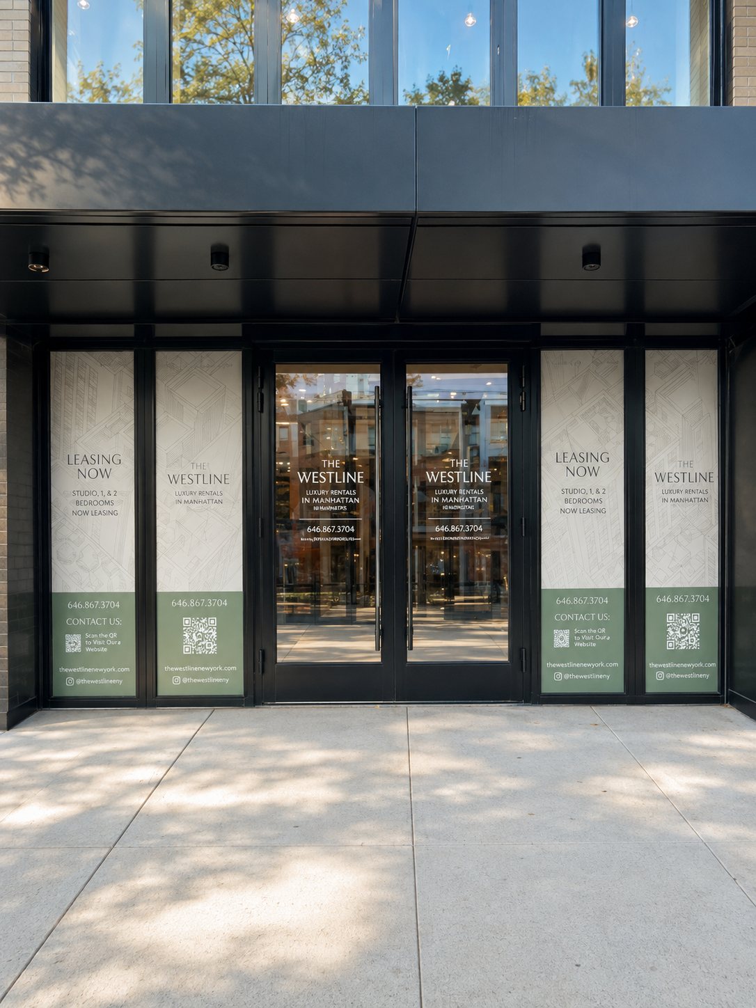 Entry Wrap, Signage for The Westline, Manhattan